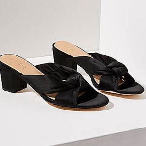 LOFT NEW satin mule sandal